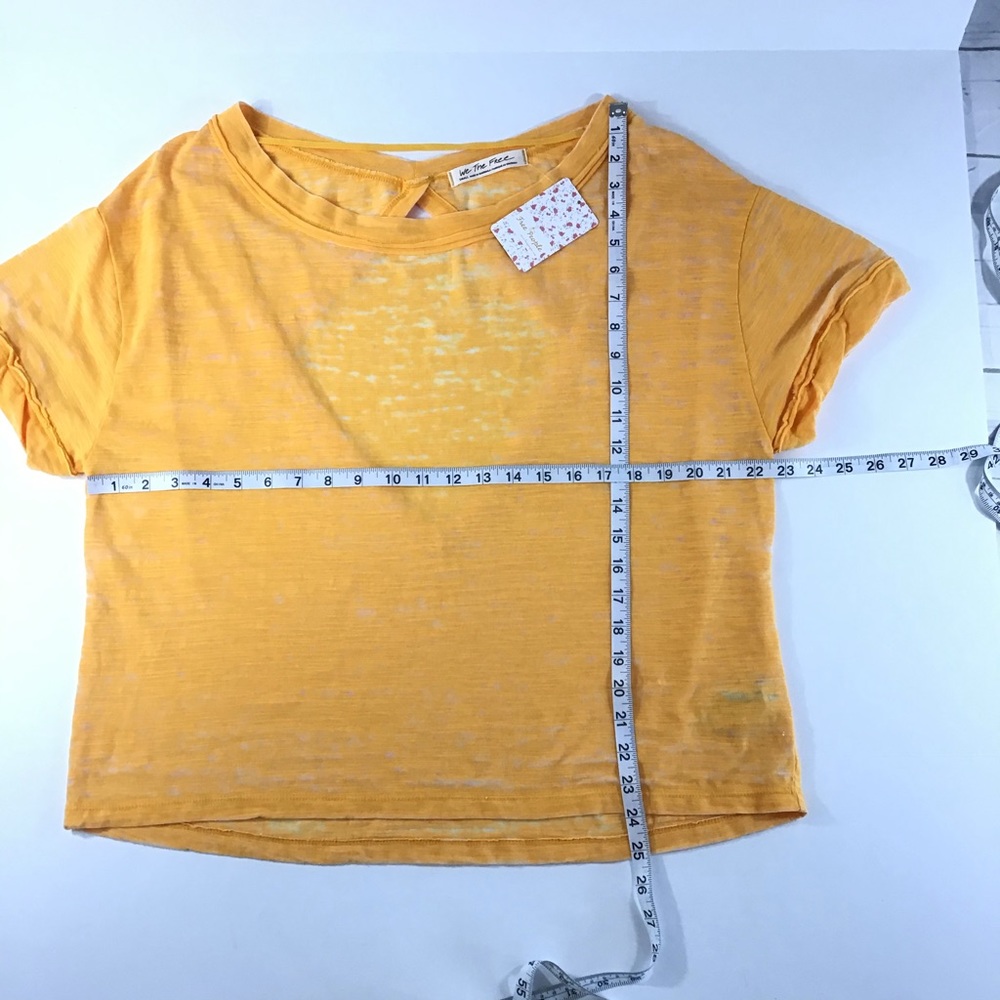 Free People Bright Mango Open Back Top - Picture 5 of 6